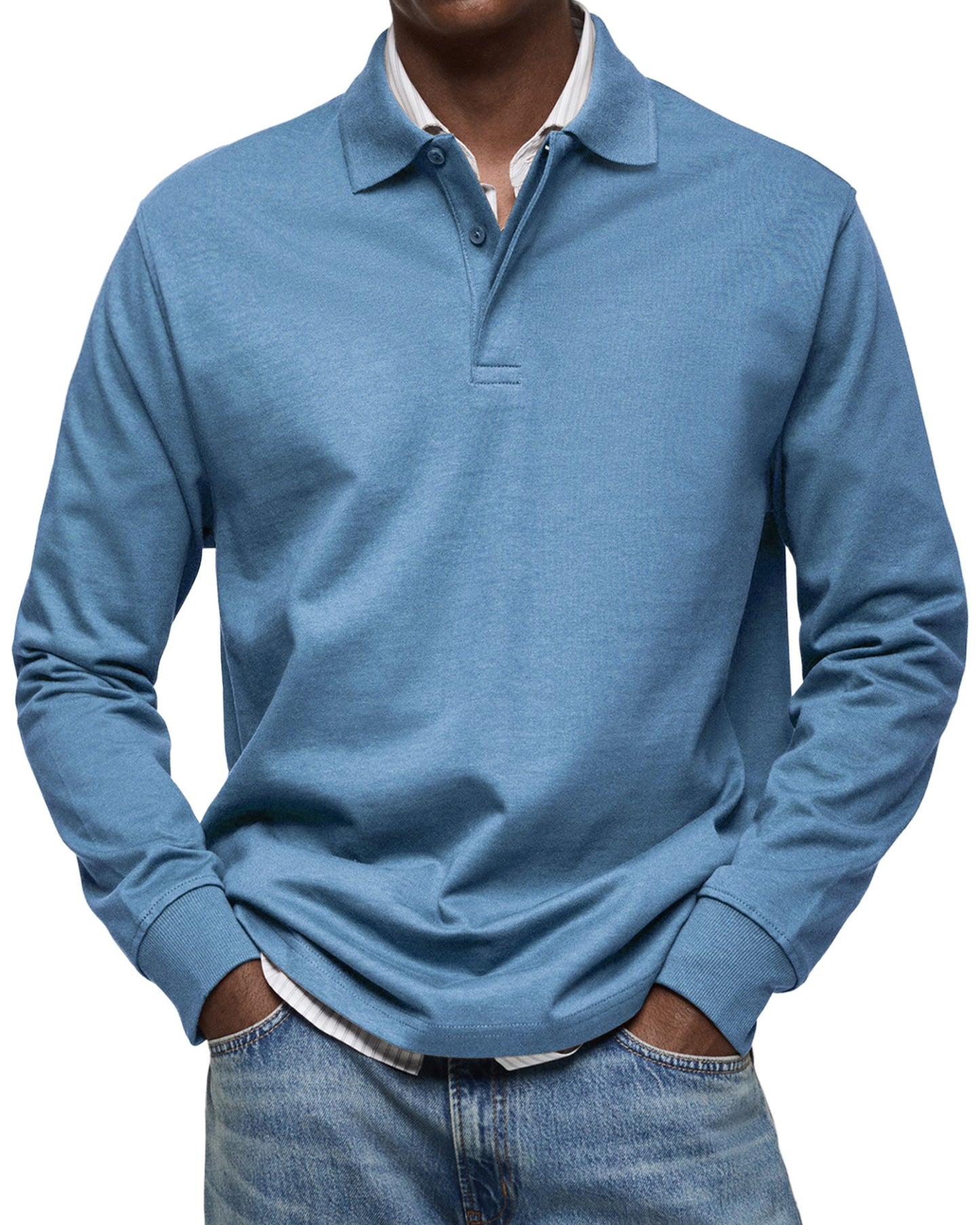 Luka- Luxe lange mouwen Polo