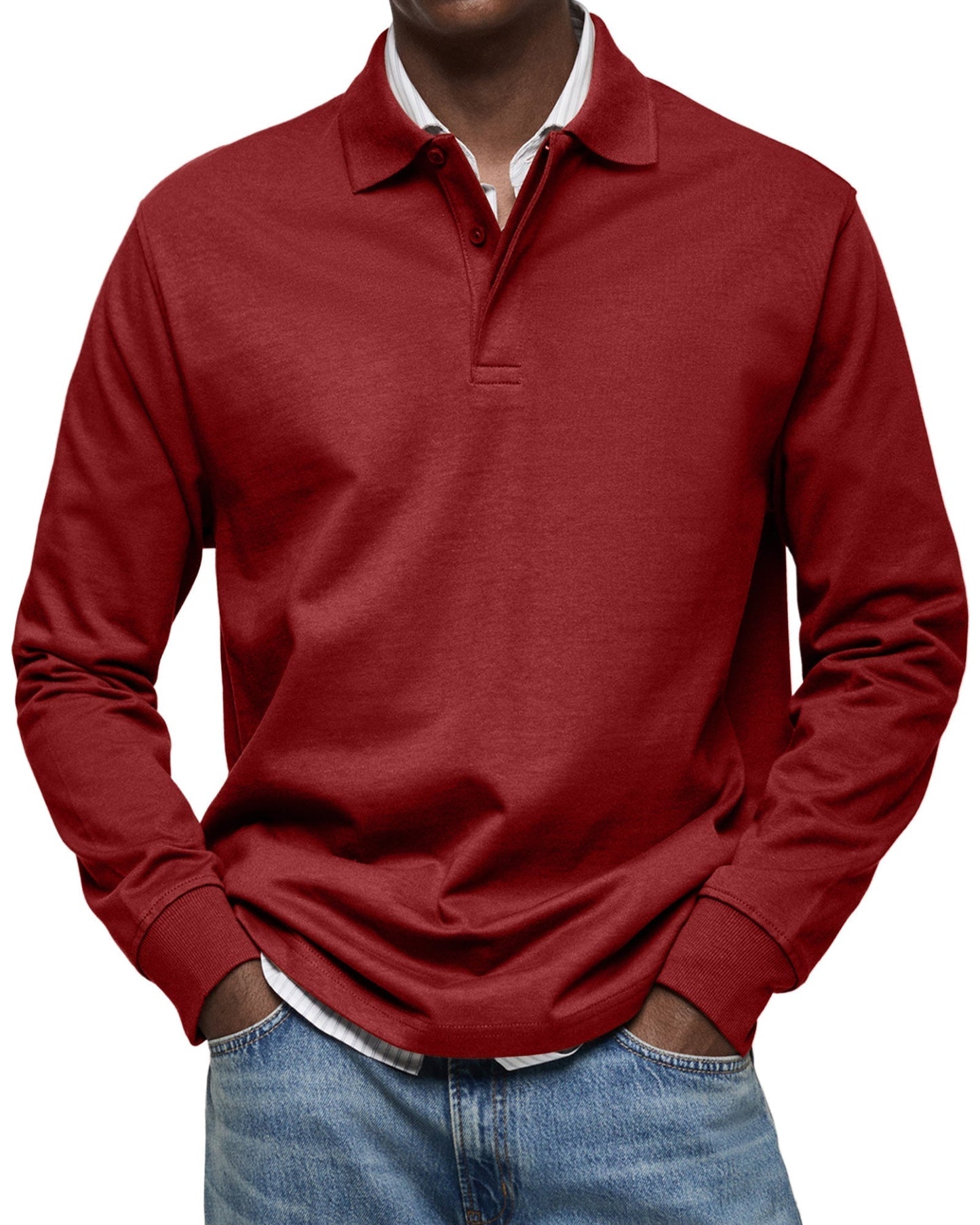 Luka- Luxe lange mouwen Polo