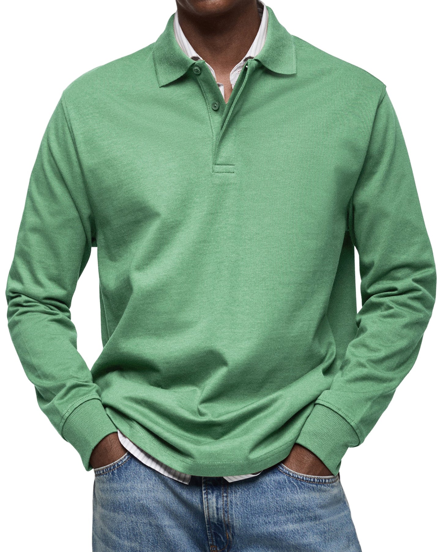 Luka- Luxe lange mouwen Polo