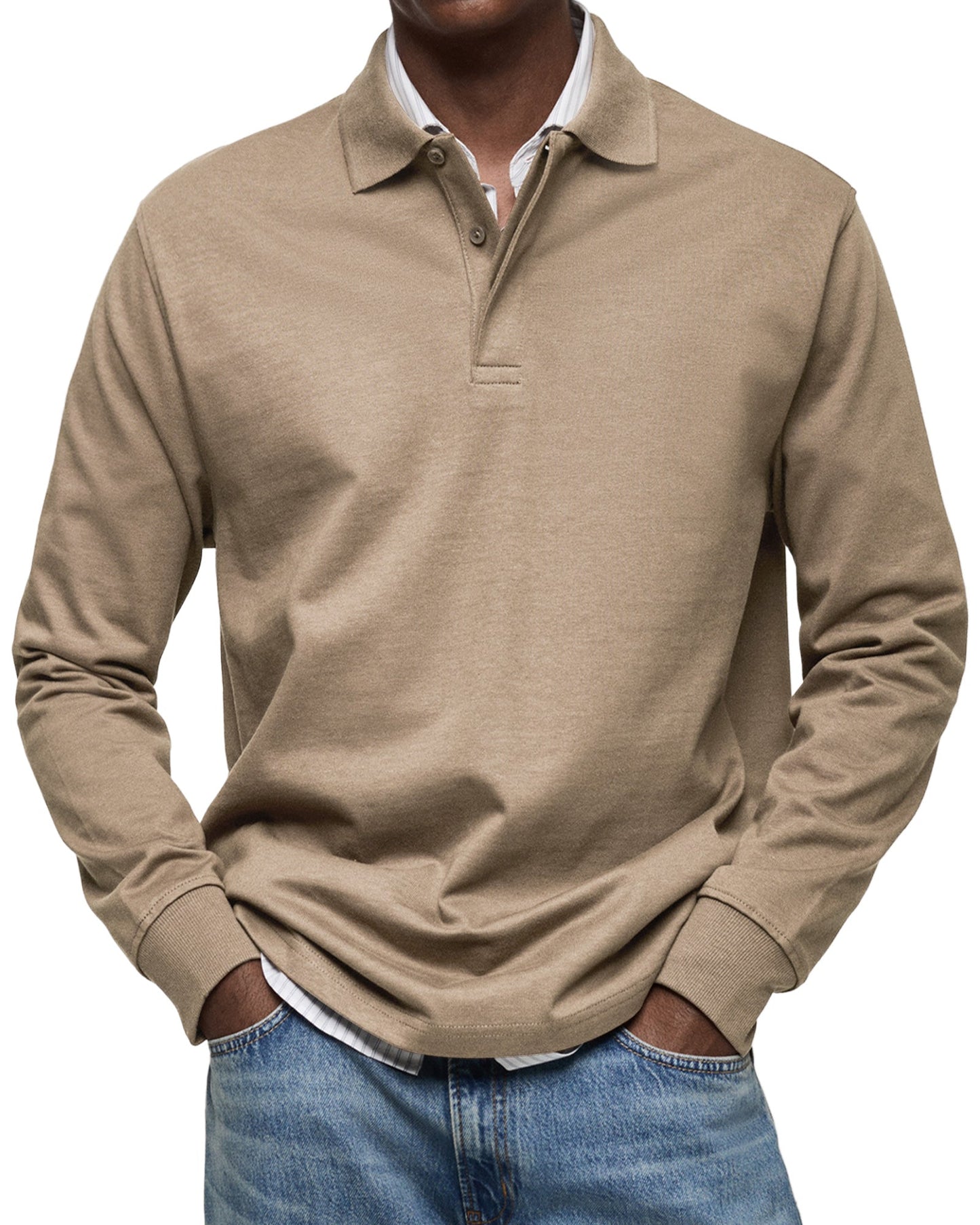 Luka- Luxe lange mouwen Polo