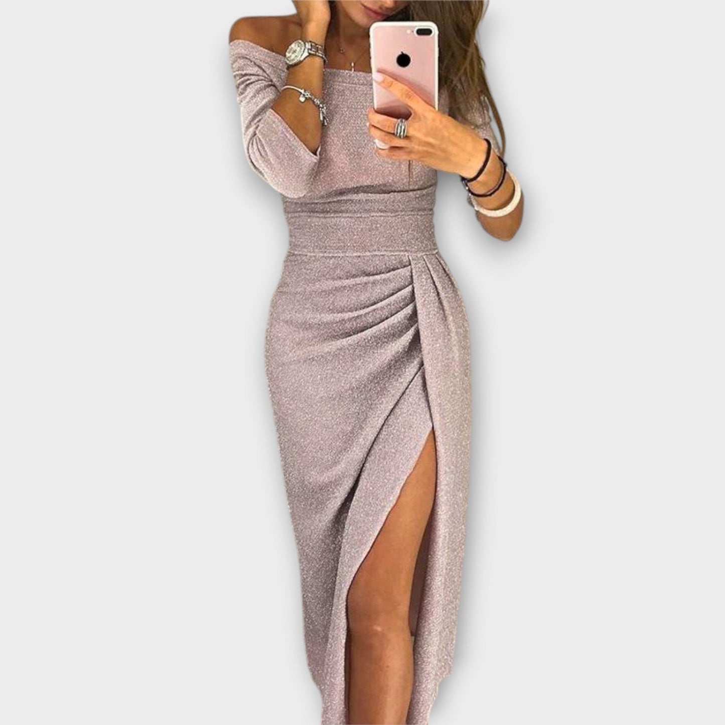 LuKa - Elegante off-shoulder jurk