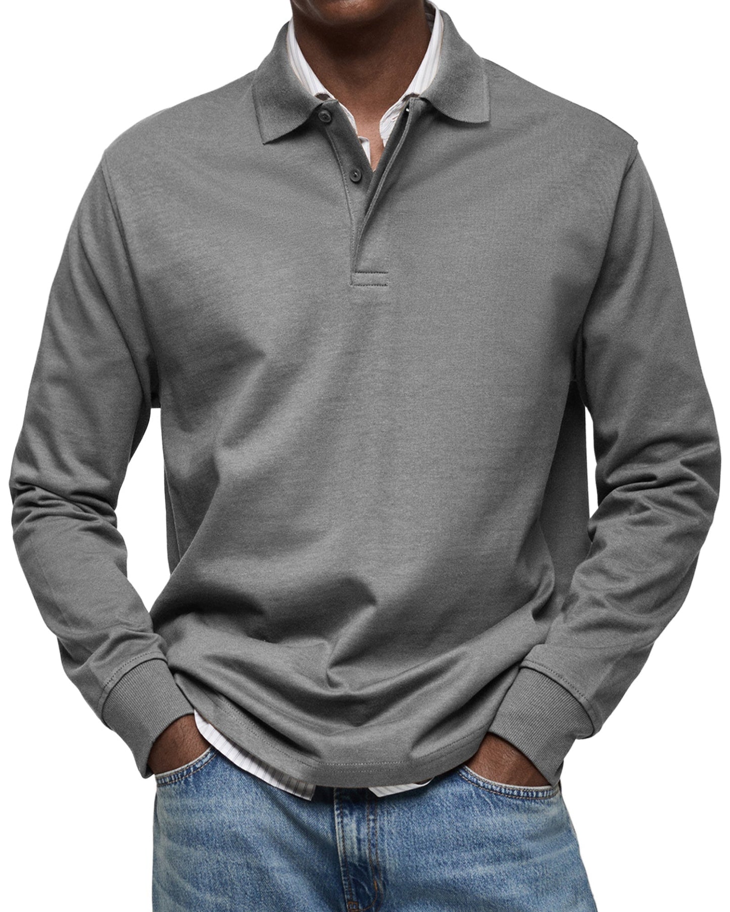 Luka- Luxe lange mouwen Polo