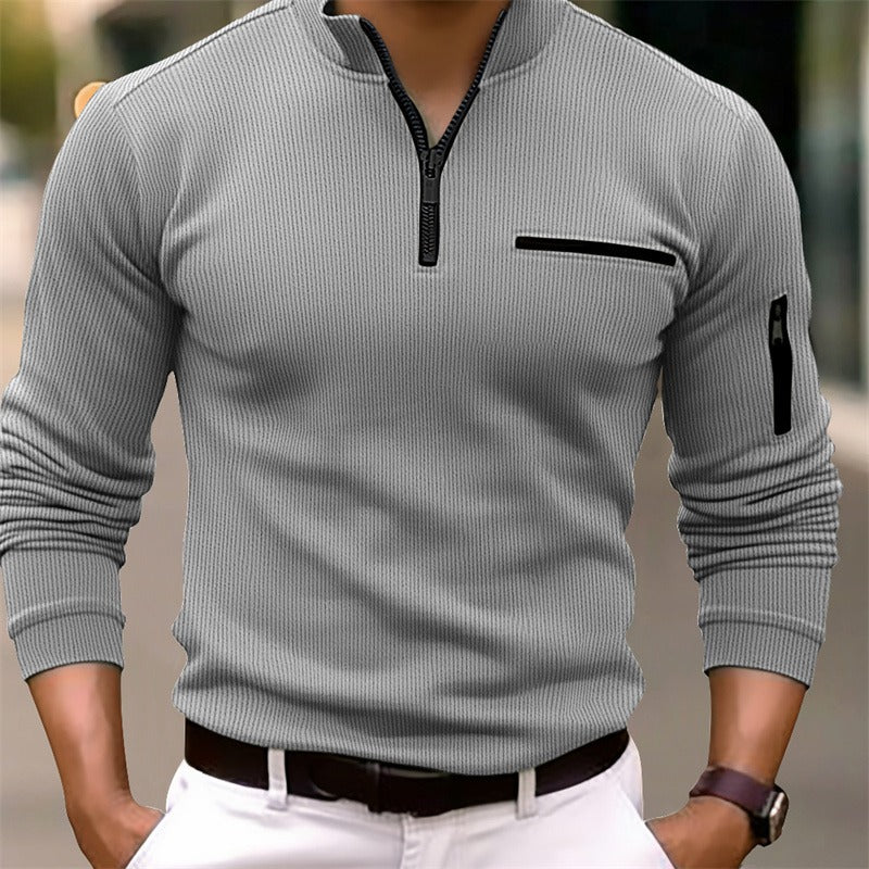 Luka - Lange mouwen T-shirt met ritssluiting