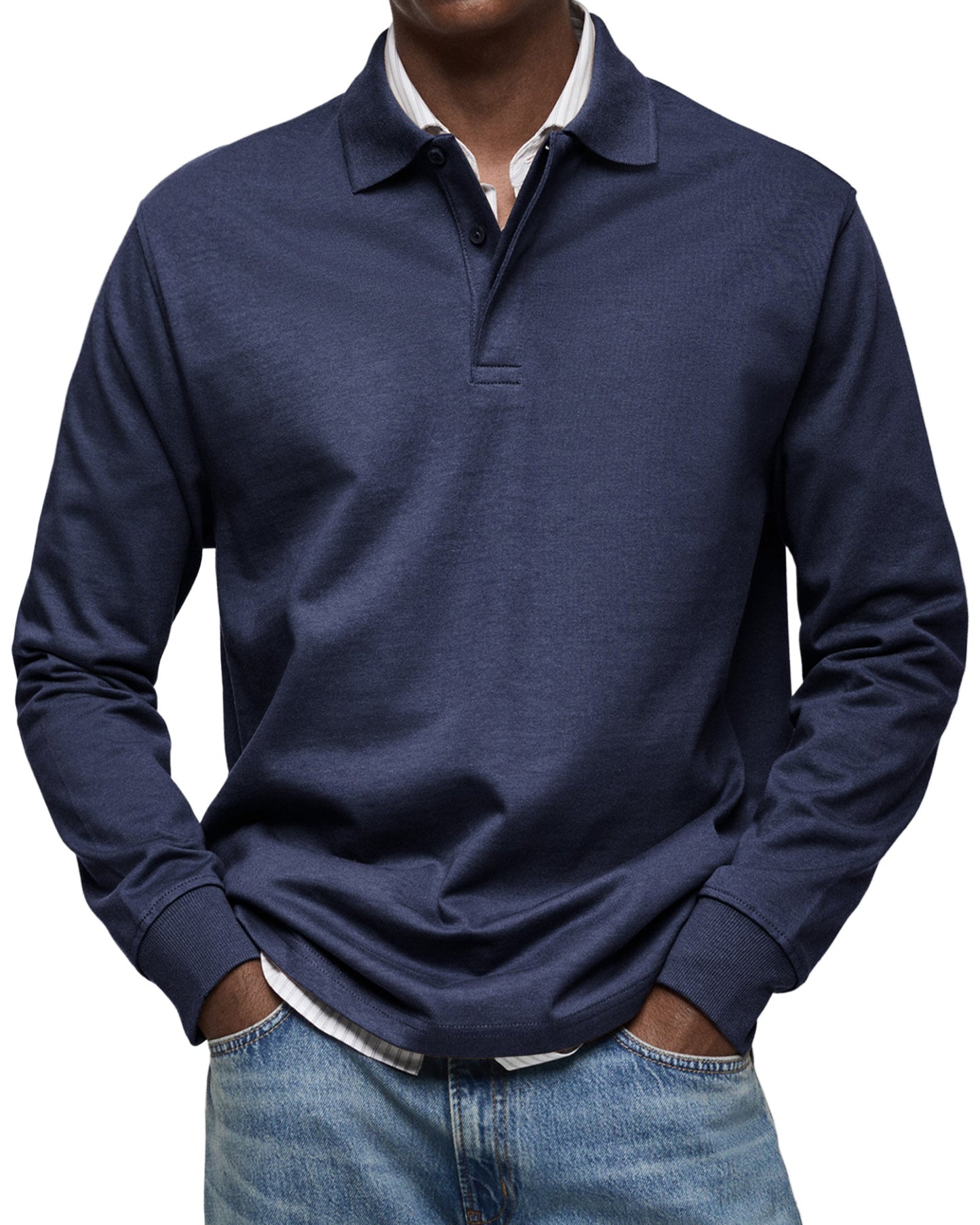 Luka- Luxe lange mouwen Polo