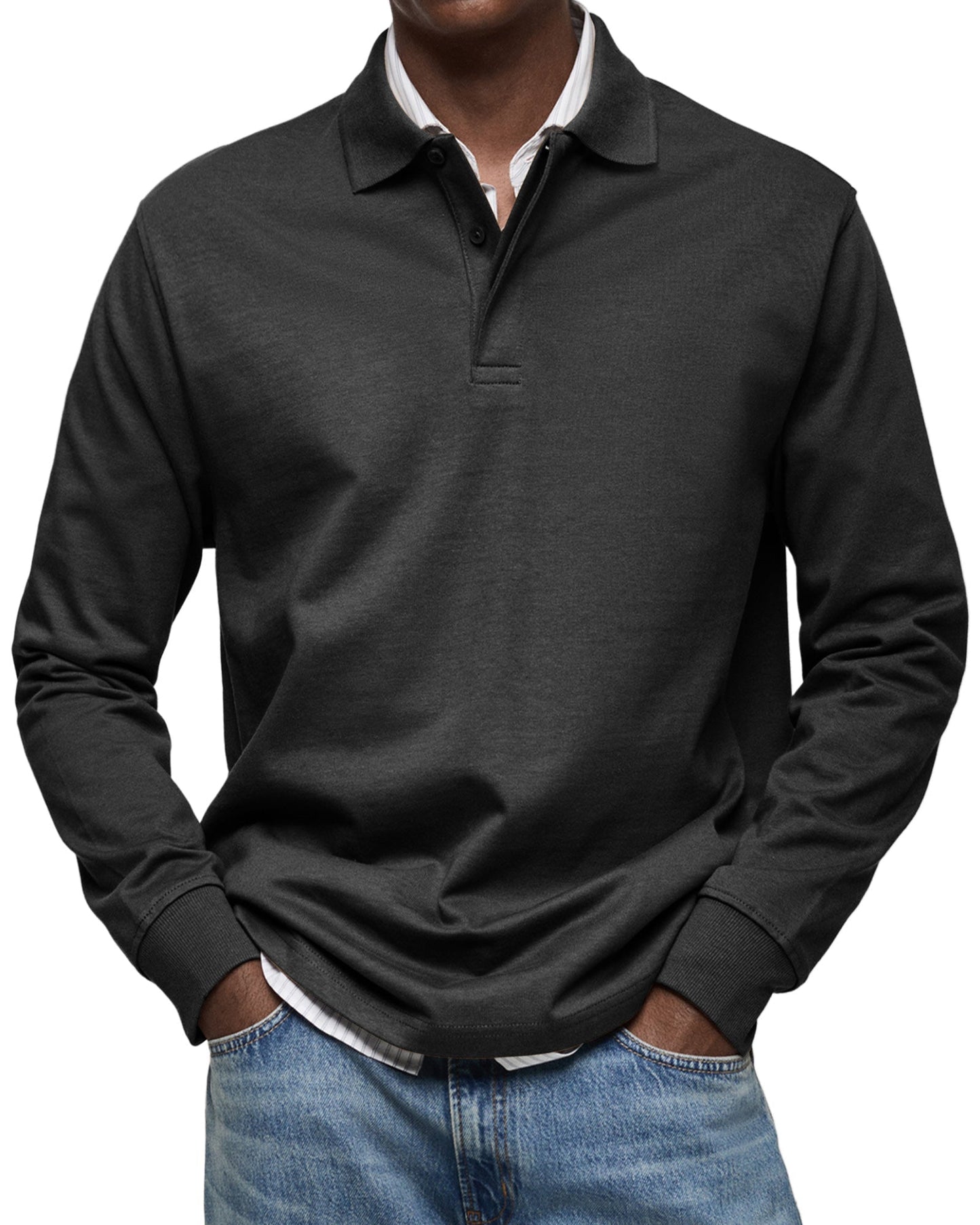 Luka- Luxe lange mouwen Polo