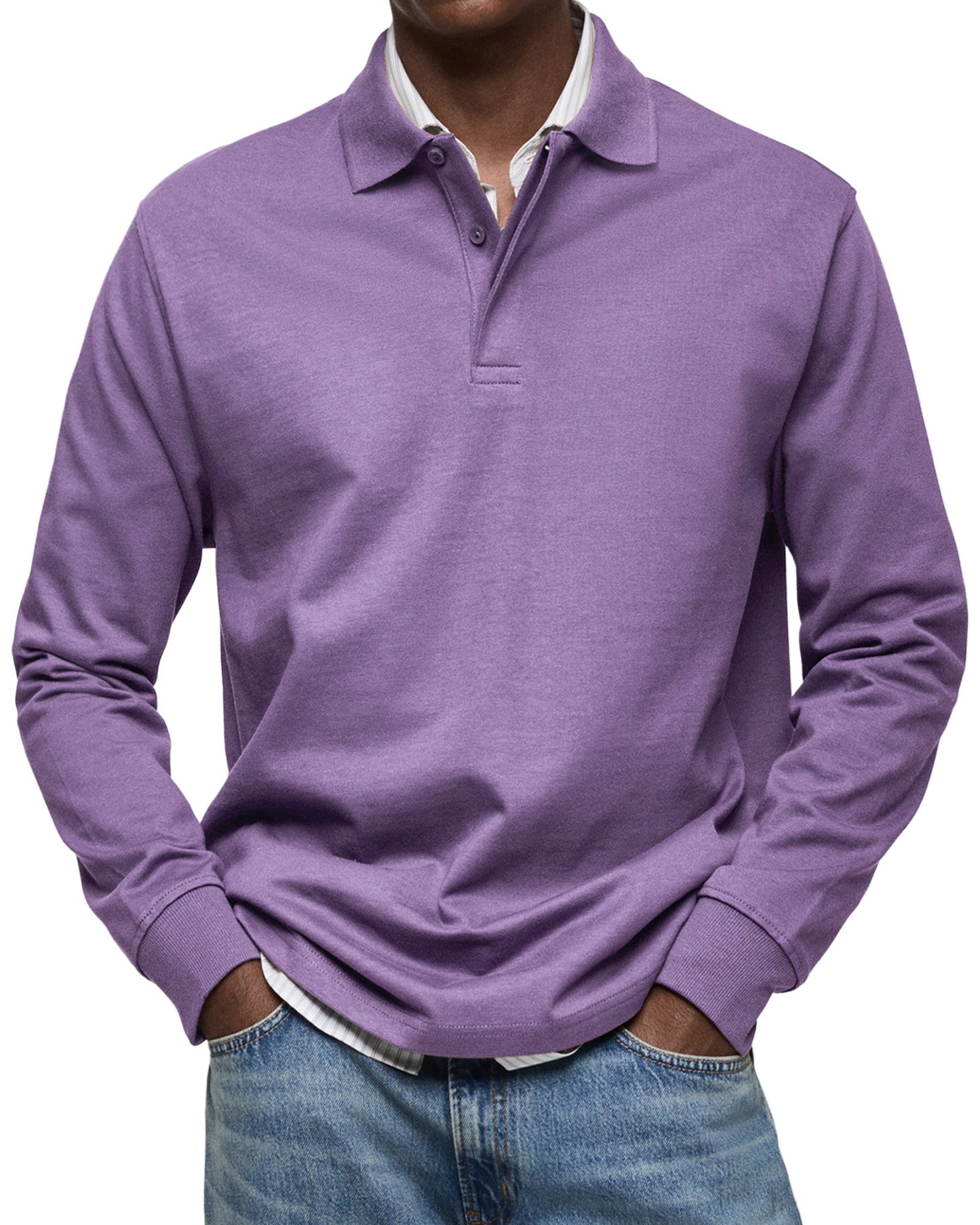 Luka- Luxe lange mouwen Polo