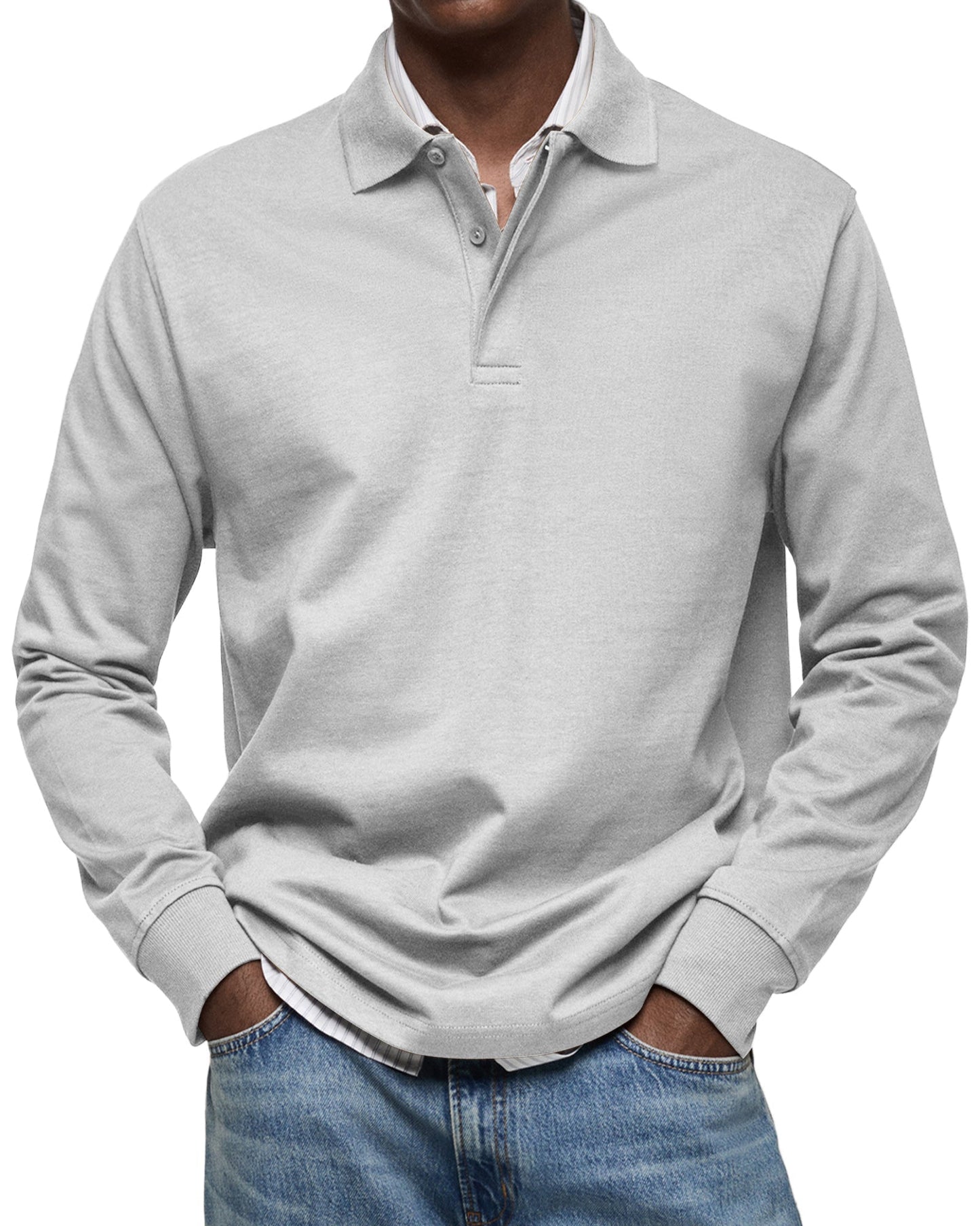 Luka- Luxe lange mouwen Polo
