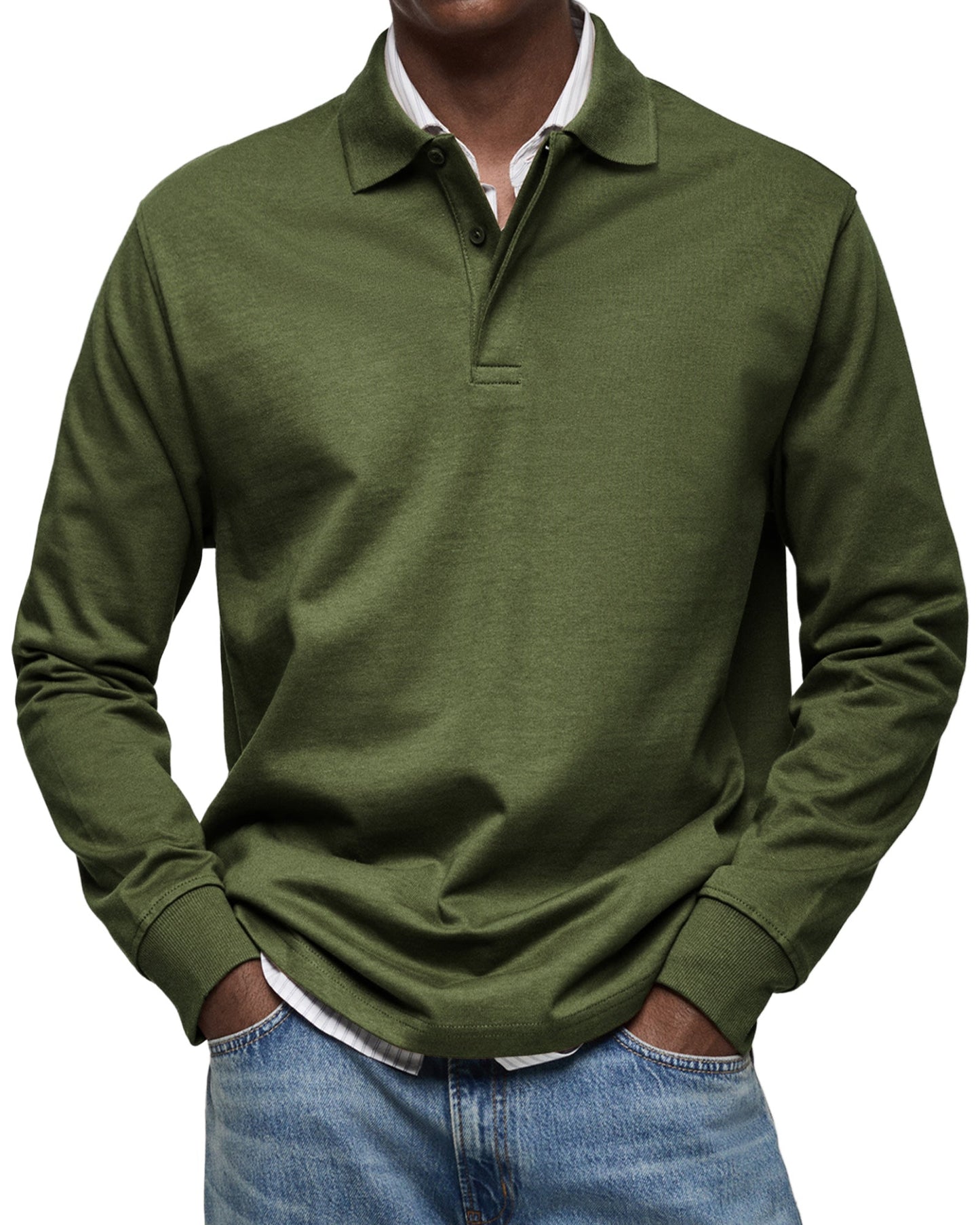 Luka- Luxe lange mouwen Polo