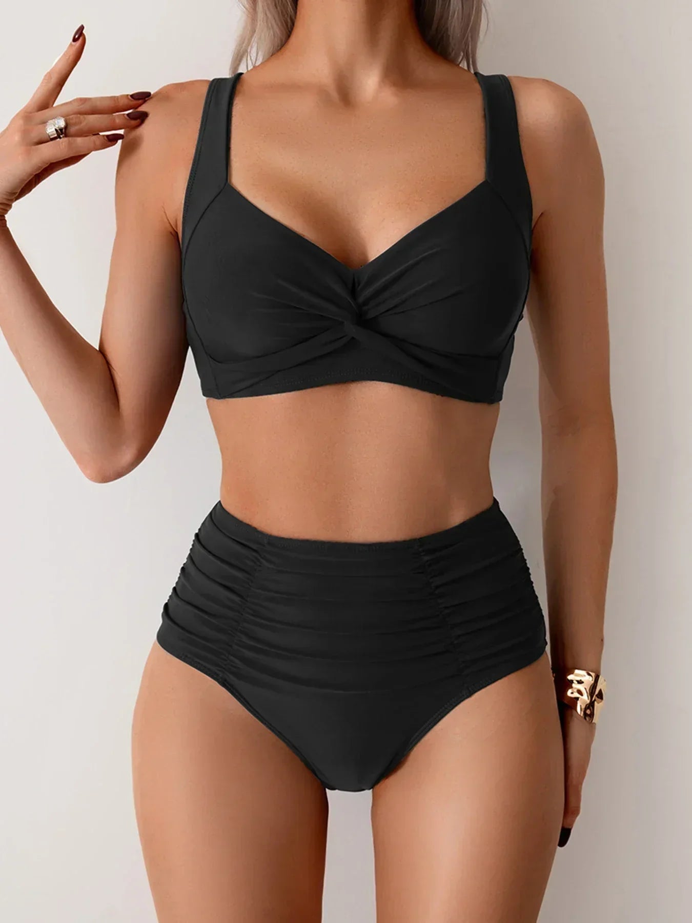 LuKa - Bandeau bikini met ruffles