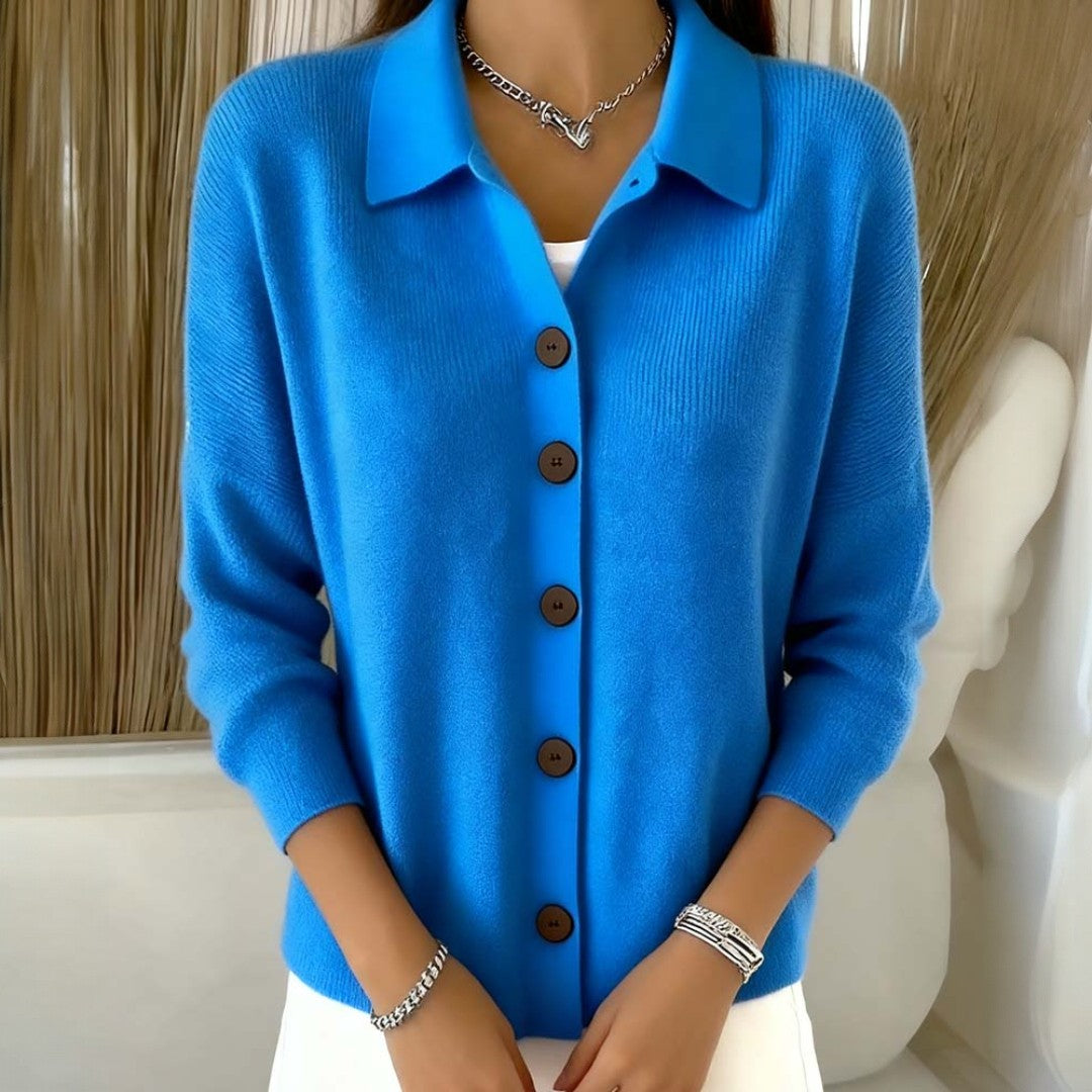 Danielle - Lange cardigan met mouwen