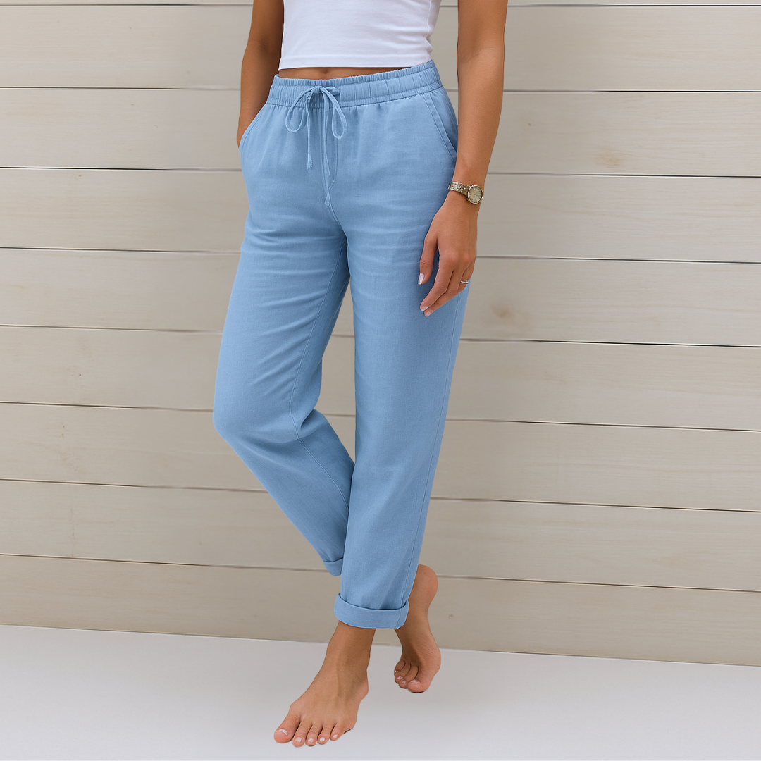 LuKa - Premium linnen stretchbroek