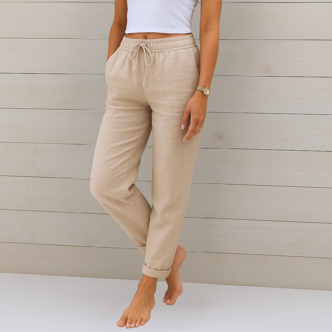 LuKa - Premium linnen stretchbroek