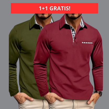 Luka - Geruite Lange mouwen Polo