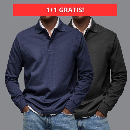 Luka- Luxe lange mouwen Polo