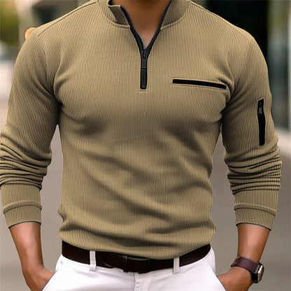 Luka - Lange mouwen T-shirt met ritssluiting