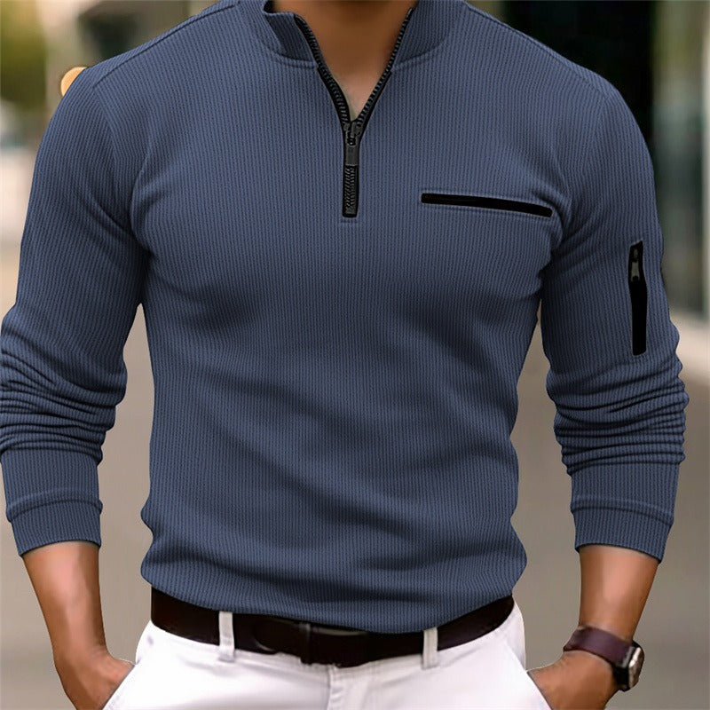 Luka - Lange mouwen T-shirt met ritssluiting