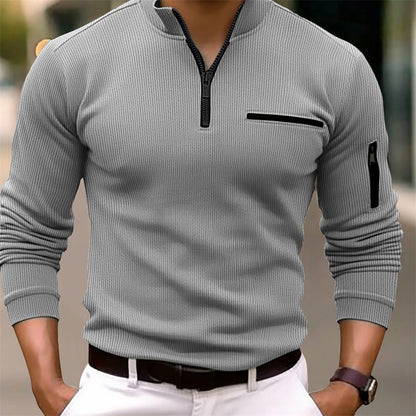 Luka - Lange mouwen T-shirt met ritssluiting