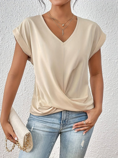 LuKa - Casual V-hals T-shirt
