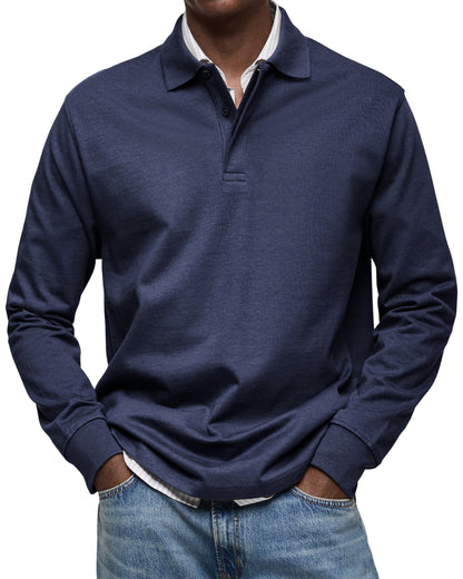 Luka- Luxe lange mouwen Polo