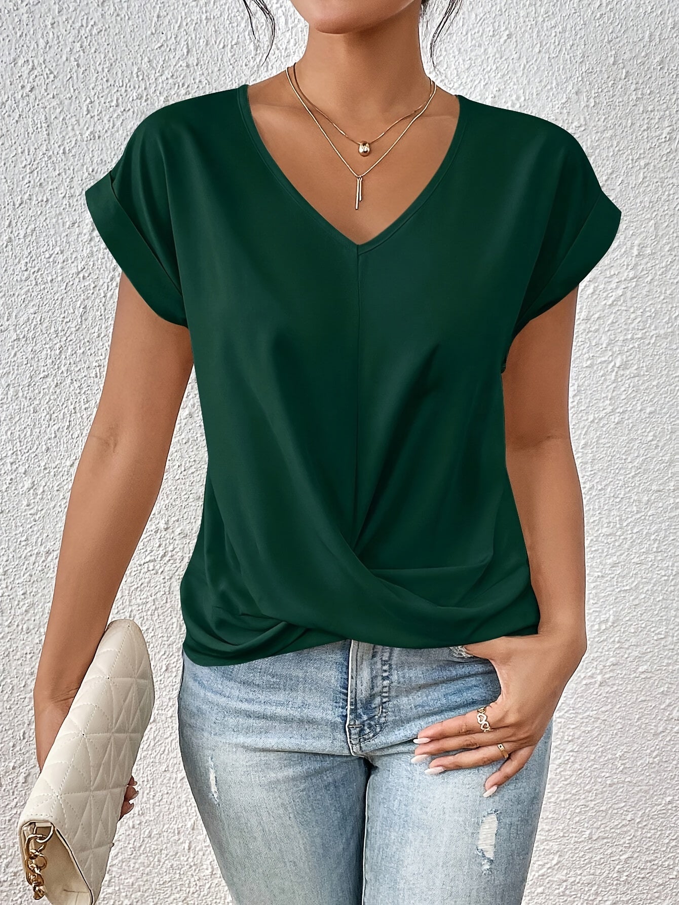 LuKa - Casual V-hals T-shirt