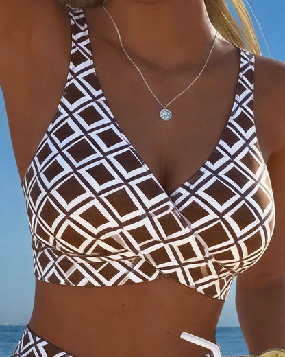 Rosalie | Badmode set Koordsluiting en Ademend Materiaal