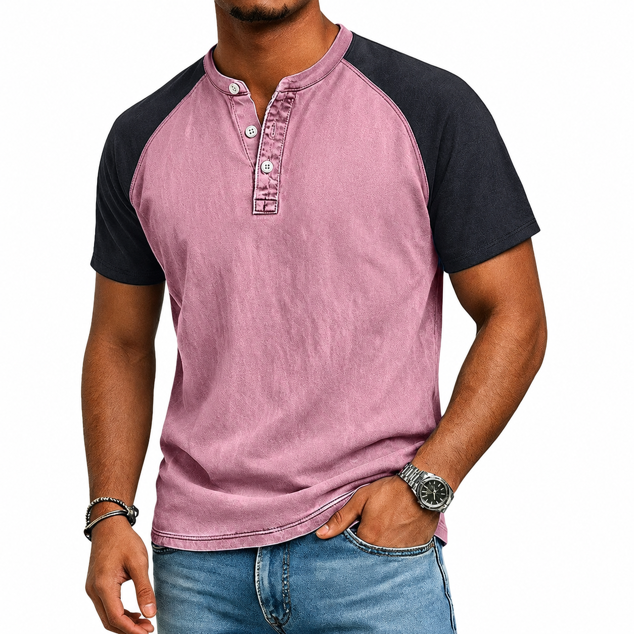 LuKa - Vintage Tweekleurig T-shirt