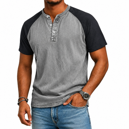 LuKa - Vintage Tweekleurig T-shirt