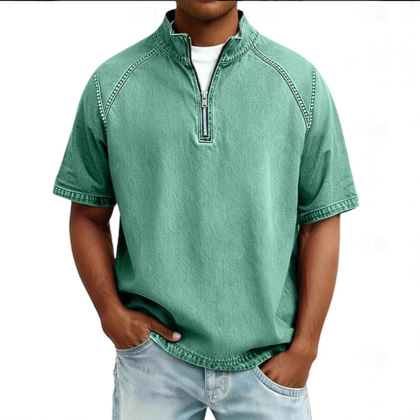 LuKa™ | Tijdloos Heren Shirt Met Rits