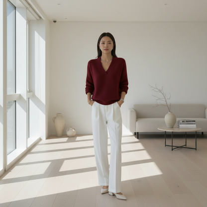 LuKa - Warme V-hals Trui