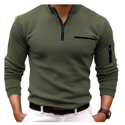 Luka - Lange mouwen T-shirt met ritssluiting