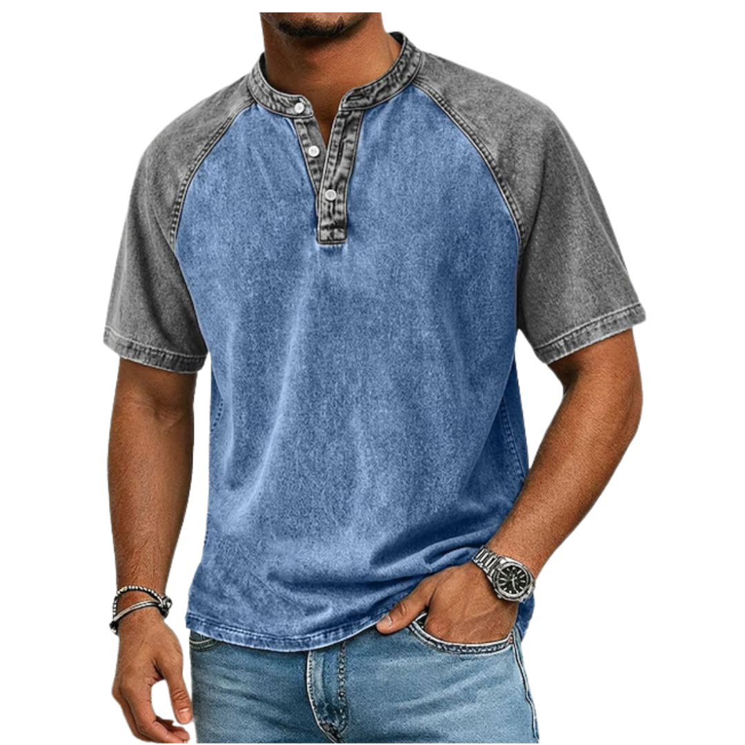 LuKa - Vintage Tweekleurig T-shirt