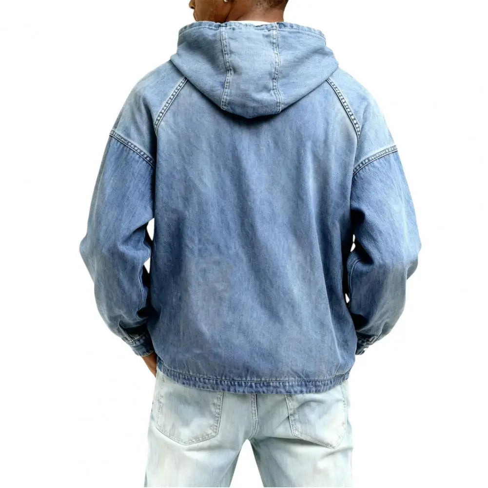 LuKa™ | Tijdloos Denim Shirt Met Lange Mouwen & Capuchon