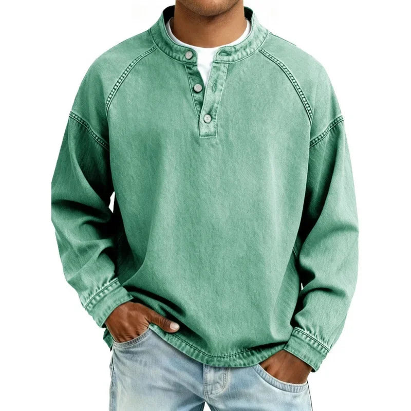LuKa - Vintage Heren Shirt Met Knopen