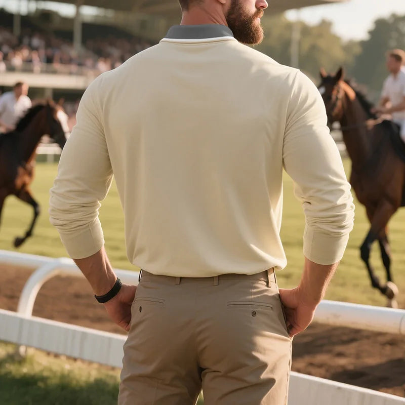 LuKa - Stijlvol Poloshirt Met Lange Mouwen