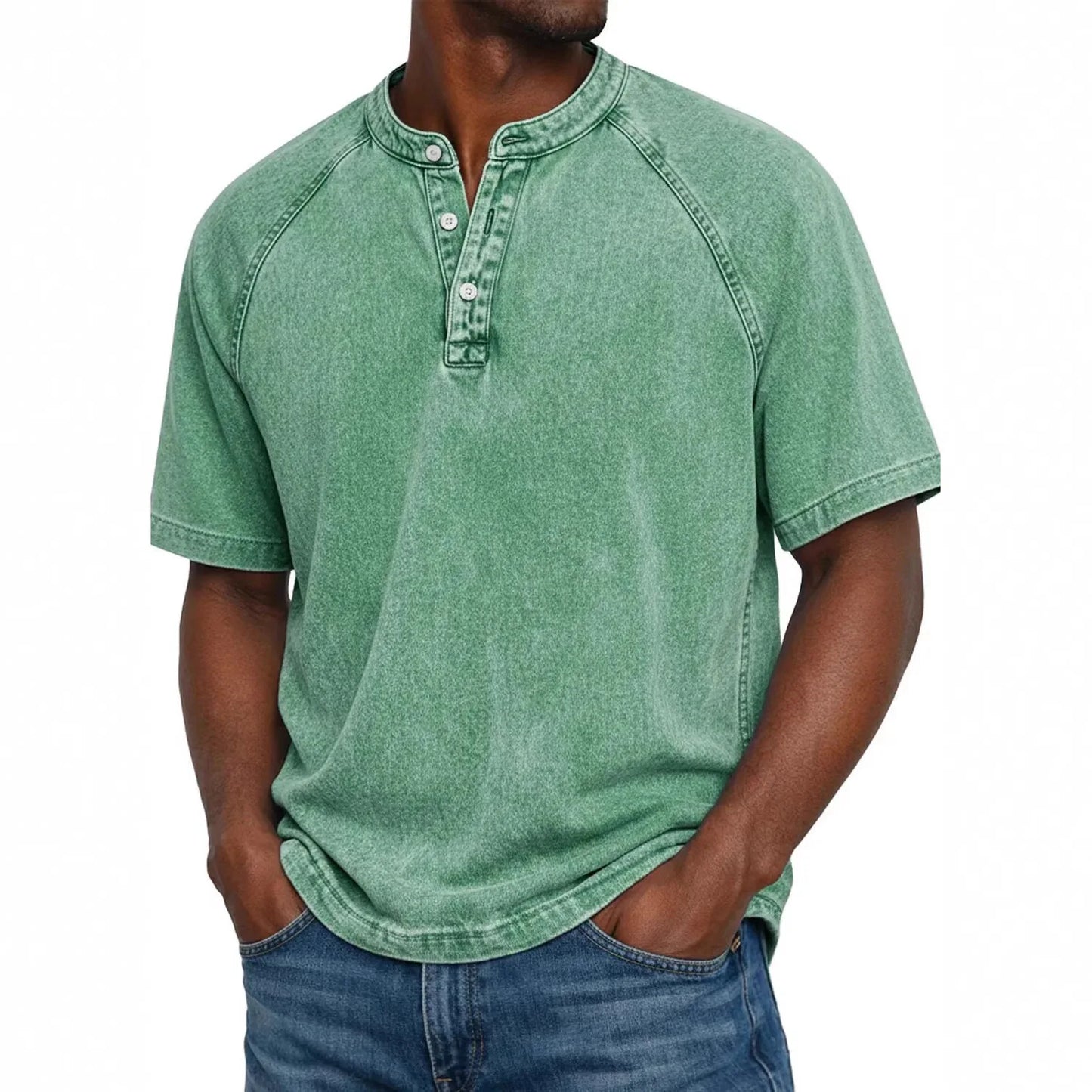 LuKa™ | Vintage Mannen Shirt Met Knopen