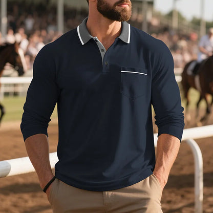 LuKa - Stijlvol Poloshirt Met Lange Mouwen