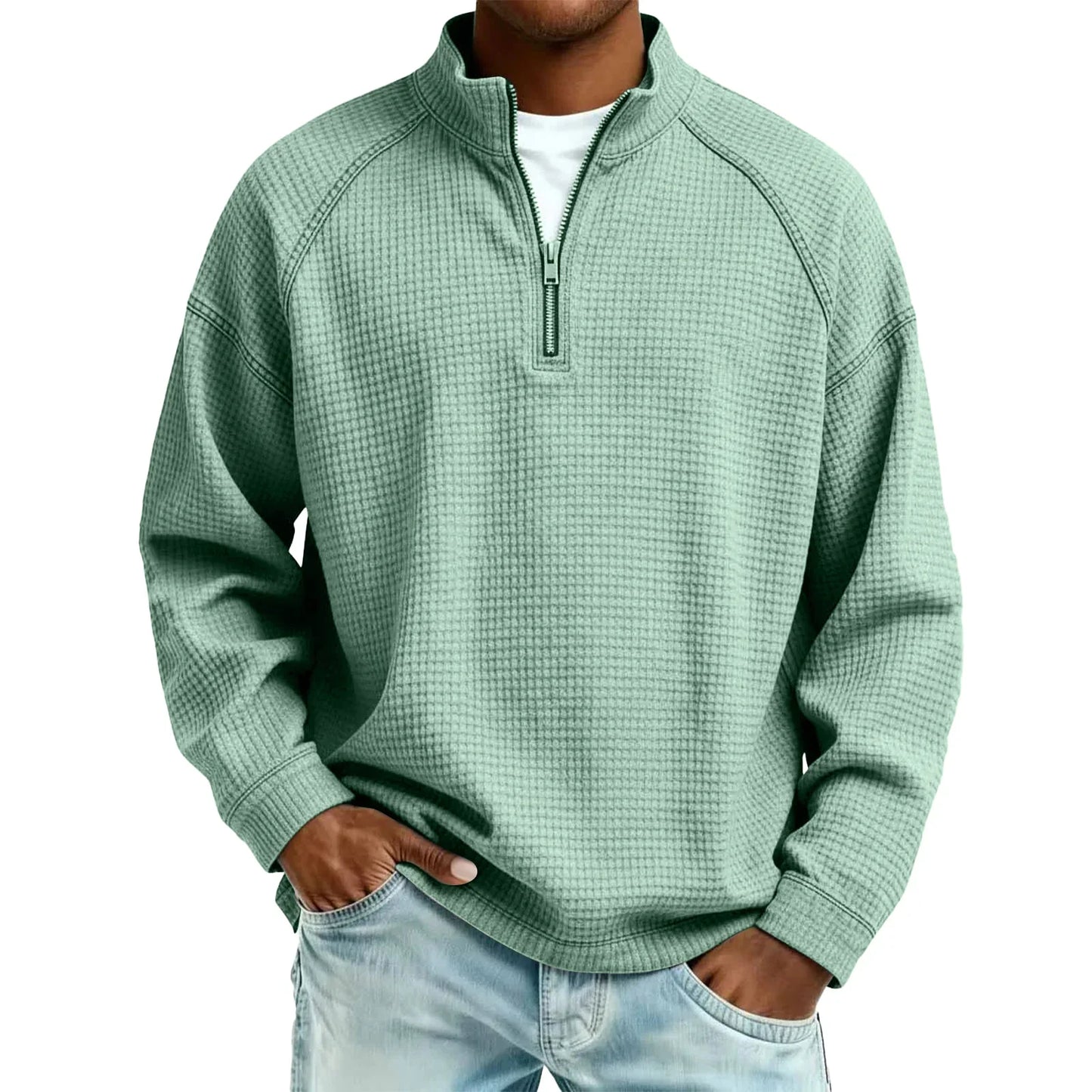 LuKa™ | Wafelgebreid Mannen Sweatshirt