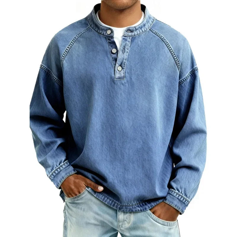 LuKa - Vintage Heren Shirt Met Knopen