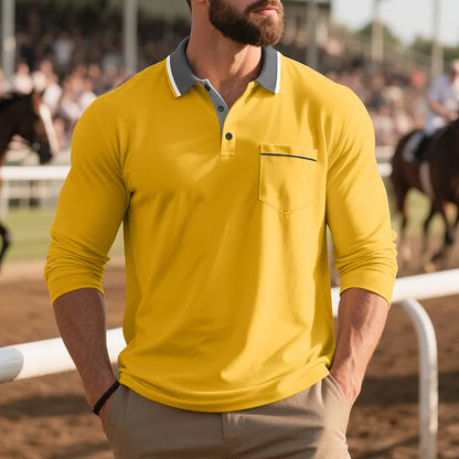 LuKa - Stijlvol Poloshirt Met Lange Mouwen