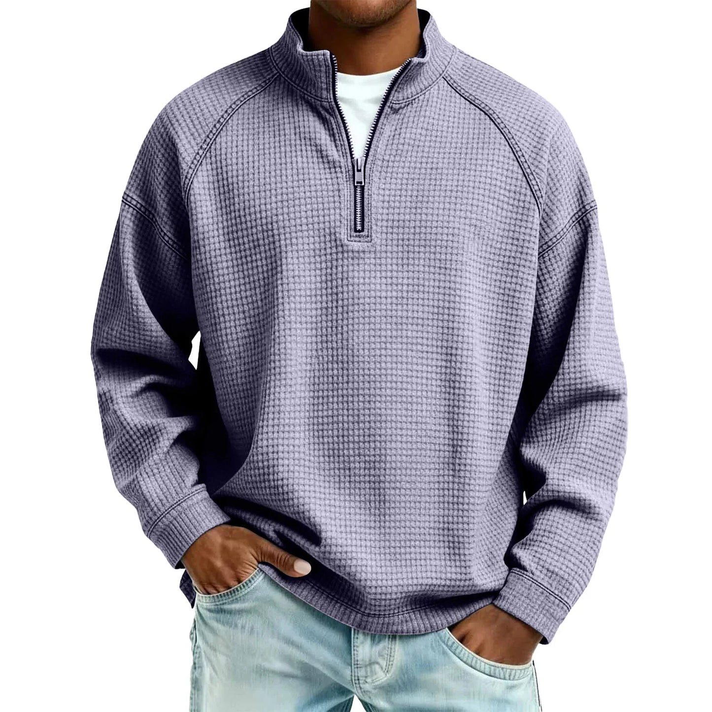 LuKa™ | Wafelgebreid Mannen Sweatshirt
