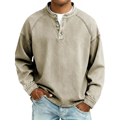 LuKa - Vintage Heren Shirt Met Knopen