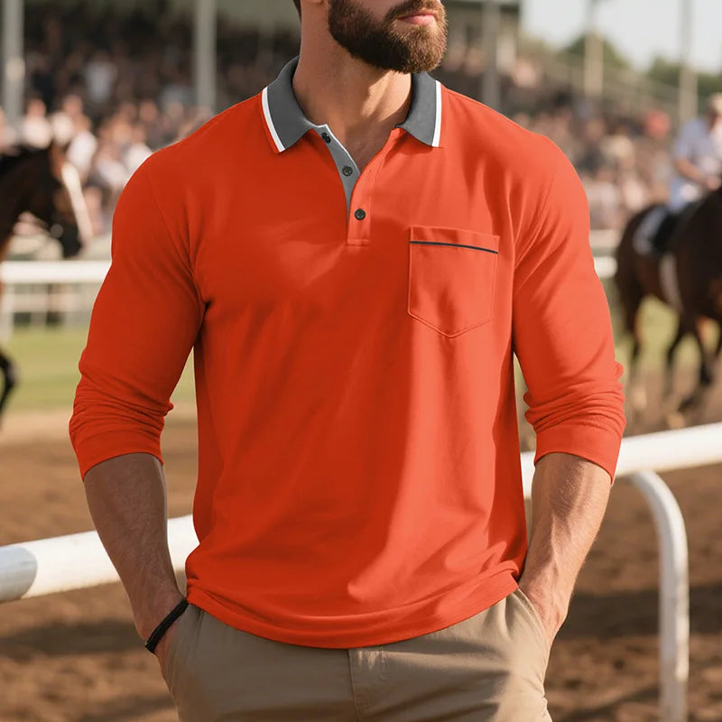 LuKa - Stijlvol Poloshirt Met Lange Mouwen