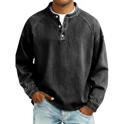 LuKa - Vintage Heren Shirt Met Knopen