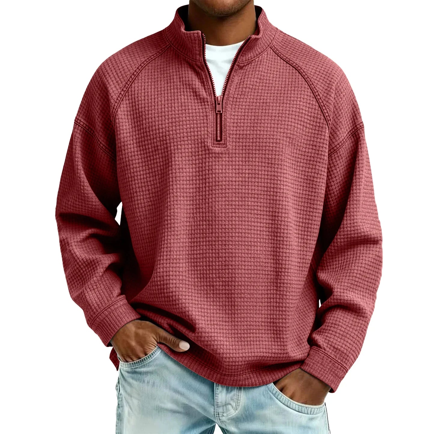 LuKa™ | Wafelgebreid Mannen Sweatshirt