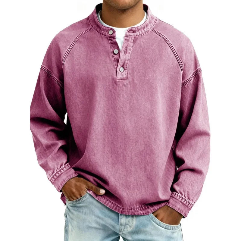 LuKa - Vintage Heren Shirt Met Knopen