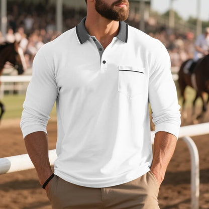 LuKa - Stijlvol Poloshirt Met Lange Mouwen