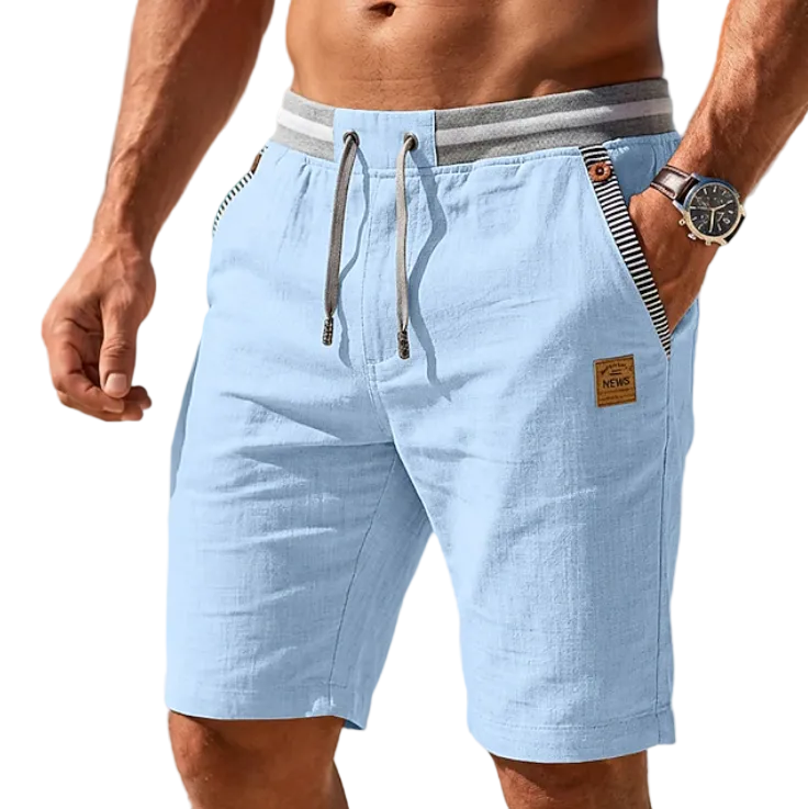 LuKa - Lichtgewicht zomershorts met vetersluiting