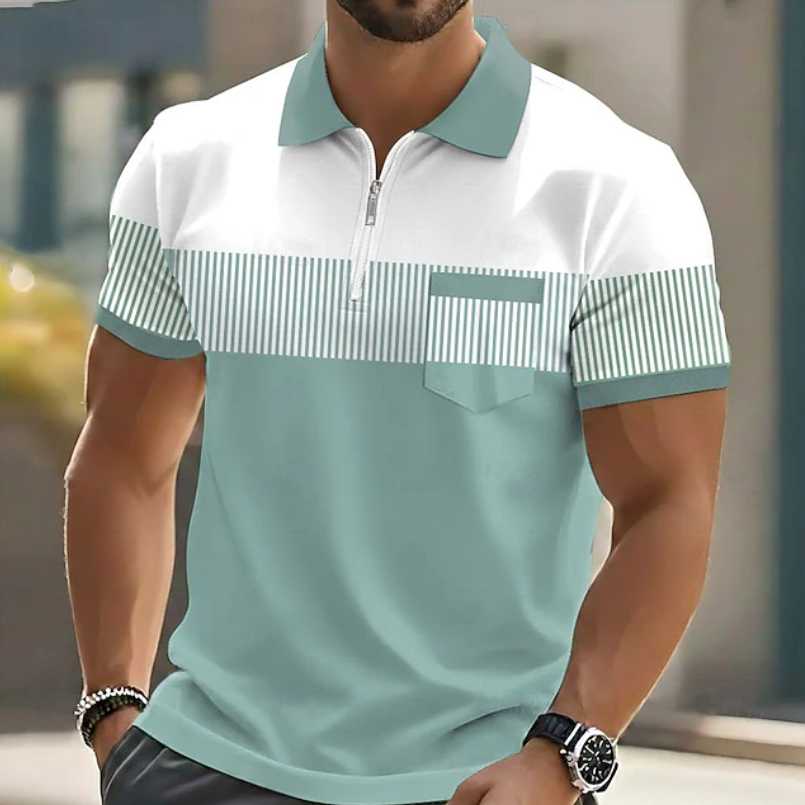 LuKa - Verfijnd Poloshirt met Rits