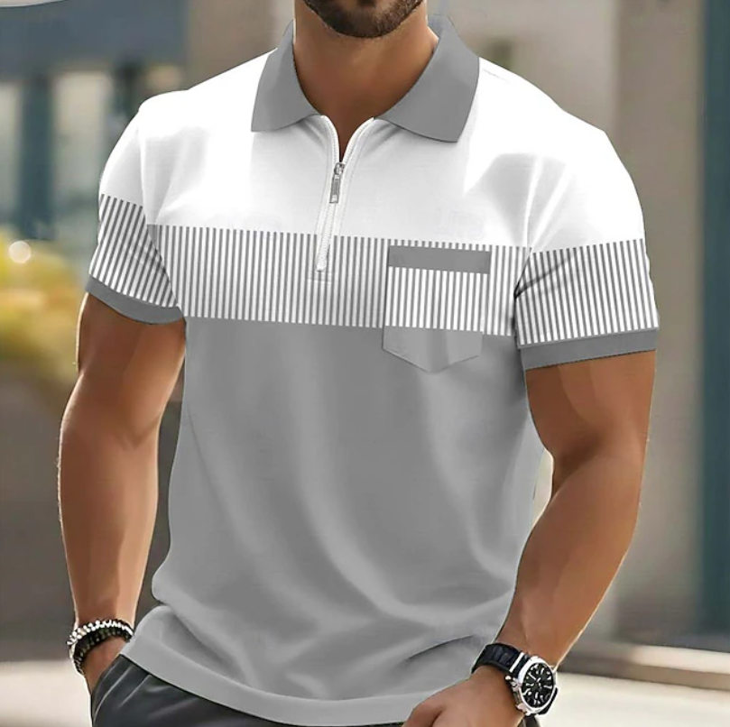 LuKa - Verfijnd Poloshirt met Rits