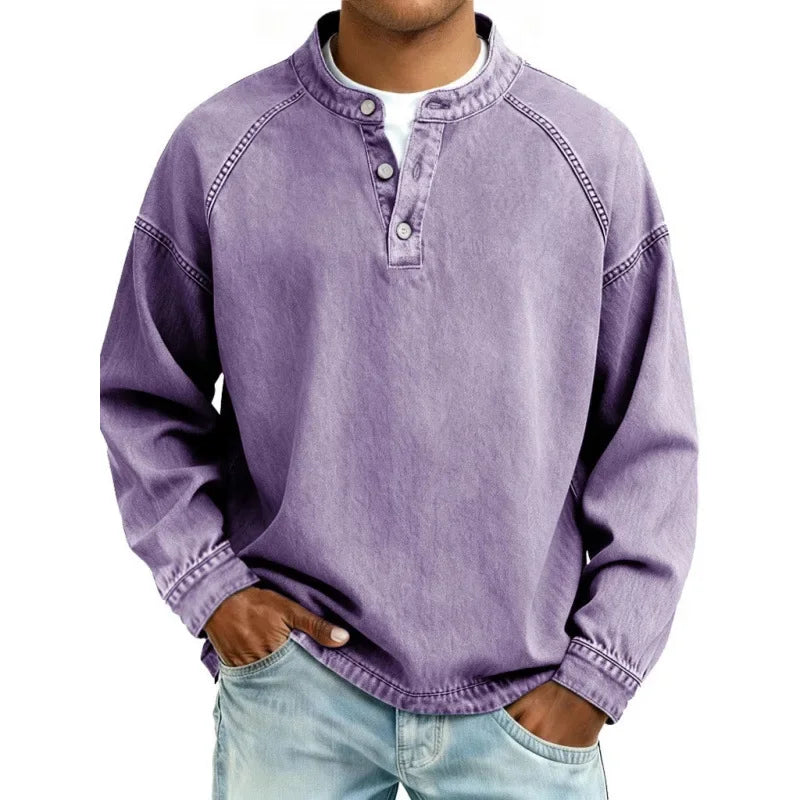 LuKa - Vintage Heren Shirt Met Knopen